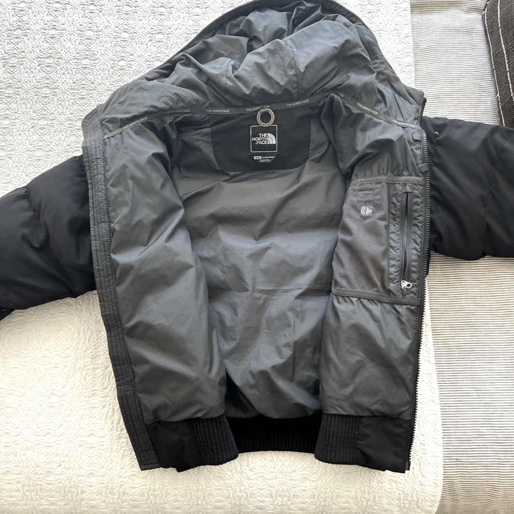 The North Face Black Puffer Jacket with Hood - Picture 3 of 6